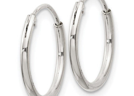 Sterling Silver Hoop Earrings (Style QE4347)