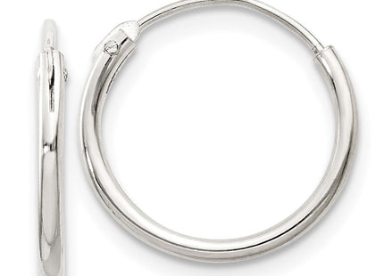 Sterling Silver Hoop Earrings (Style QE4347)