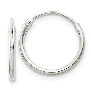 Sterling Silver Hoop Earrings (Style QE4347)