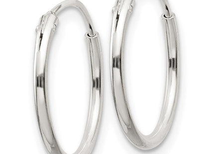 Sterling Silver Hoop Earrings (Style QE4348)