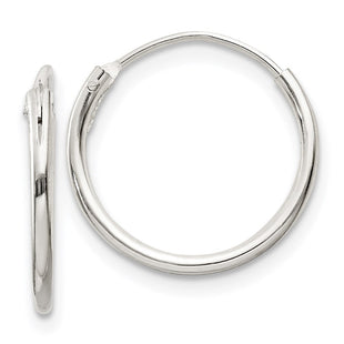 Sterling Silver Hoop Earrings (Style QE4348)