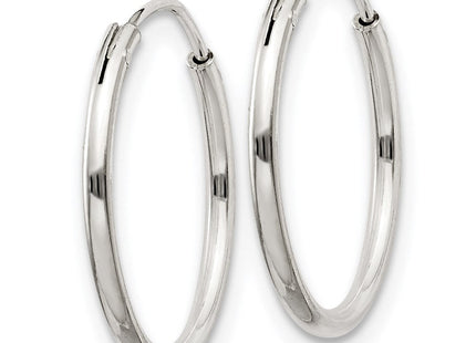 Sterling Silver Hoop Earrings (Style QE4349)