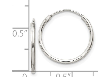 Sterling Silver Hoop Earrings (Style QE4349)