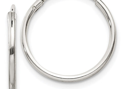 Sterling Silver Hoop Earrings (Style QE4349)