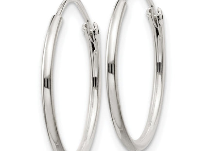 Sterling Silver Hoop Earrings (Style QE4350)