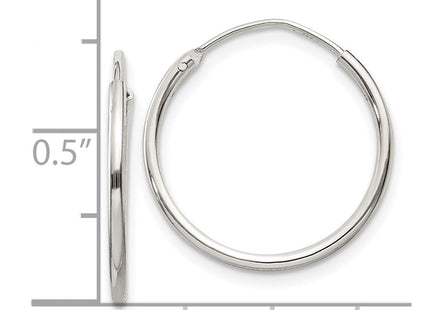 Sterling Silver Hoop Earrings (Style QE4350)