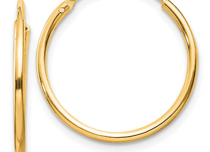 Sterling Silver Flash Gold-plated Endless Hoop Earrings (Style QE4350GP)