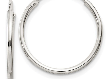 Sterling Silver Hoop Earrings (Style QE4350)