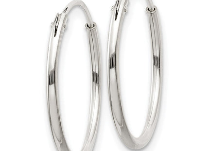 Sterling Silver Hoop Earrings (Style QE4351)