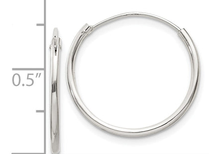 Sterling Silver Hoop Earrings (Style QE4351)