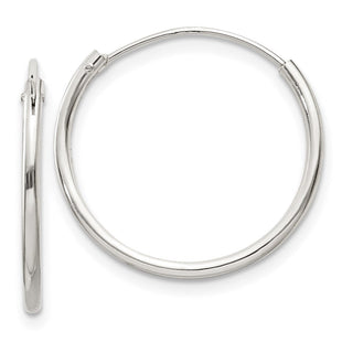 Sterling Silver Hoop Earrings (Style QE4351)