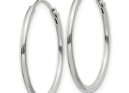 Sterling Silver Hoop Earrings (Style QE4352)