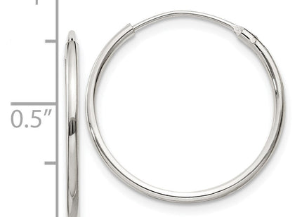 Sterling Silver Hoop Earrings (Style QE4352)