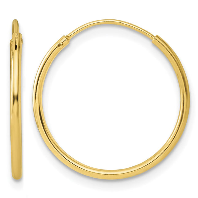 Sterling silver hoop earrings