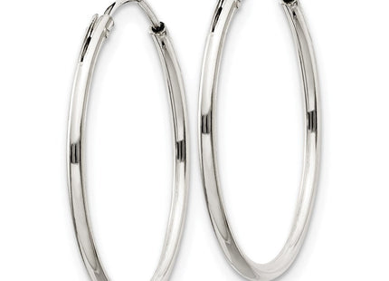 Sterling Silver Hoop Earrings (Style QE4353)