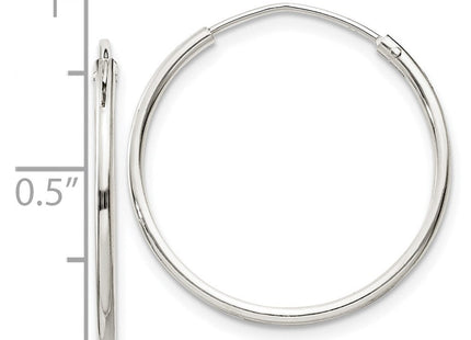 Sterling Silver Hoop Earrings (Style QE4353)