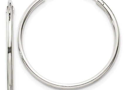 Sterling Silver Hoop Earrings (Style QE4353)