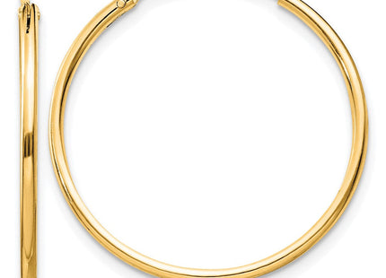 Sterling Silver Flash Gold-plated Endless Hoop Earrings (Style QE4354GP)