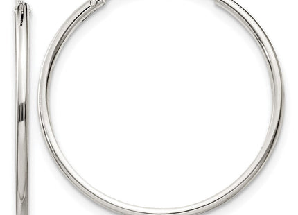 Sterling Silver Hoop Earrings (Style QE4354)