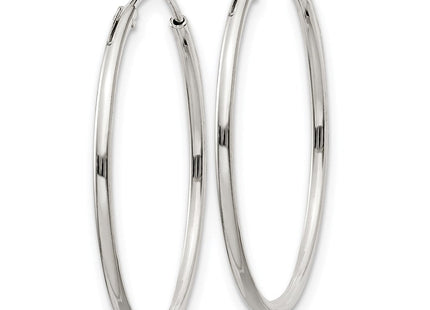 Sterling Silver Hoop Earrings (Style QE4355)