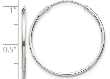 Sterling Silver Hoop Earrings (Style QE4355)