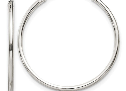 Sterling Silver Hoop Earrings (Style QE4355)