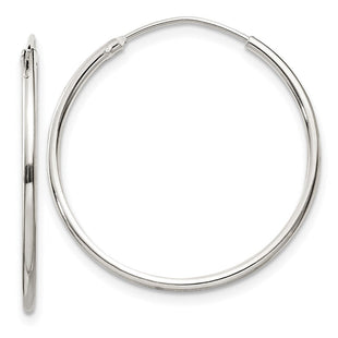 Sterling Silver Hoop Earrings (Style QE4355)
