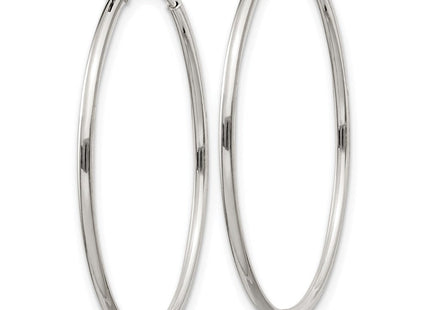 Sterling Silver Hoop Earrings (Style QE4356)