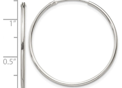 Sterling Silver Hoop Earrings (Style QE4356)
