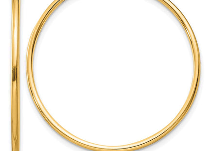 Sterling Silver Flash Gold-plated Endless Hoop Earrings (Style QE4356GP)