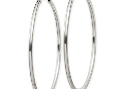 Sterling Silver Hoop Earrings (Style QE4357)