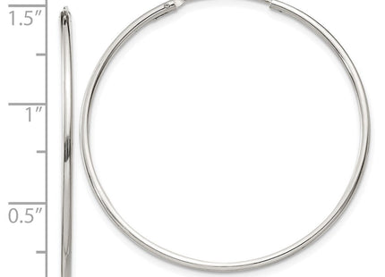 Sterling Silver Hoop Earrings (Style QE4357)