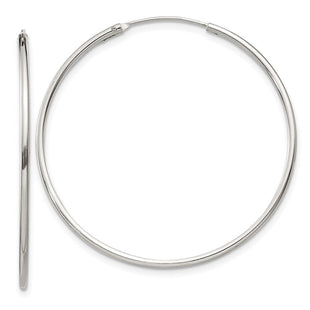 Sterling Silver Hoop Earrings (Style QE4357)