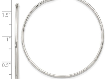 Sterling Silver Hoop Earrings (Style QE4358)