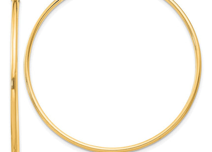 Sterling Silver Flash Gold-plated Endless Hoop Earrings (Style QE4358GP)