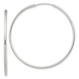 Sterling Silver Hoop Earrings (Style QE4358)