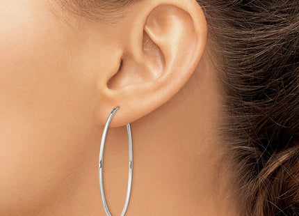 Sterling Silver Hoop Earrings (Style QE4359)