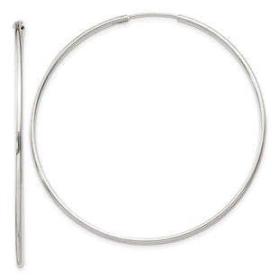 Sterling Silver Hoop Earrings (Style QE4360)