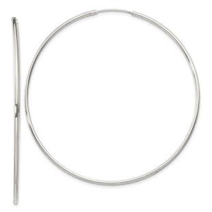 Sterling Silver Hoop Earrings (Style QE4361)