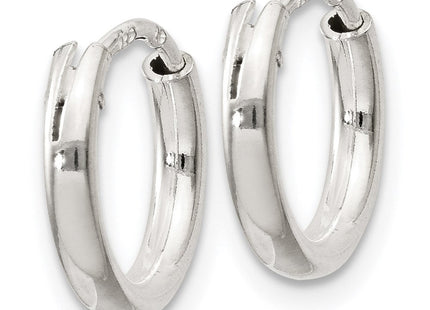 Sterling Silver Hoop Earrings (Style QE4362)