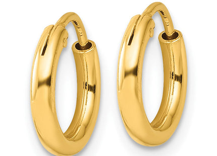 Sterling Silver Flash Gold-plated Endless Hoop Earrings (Style QE4362GP)