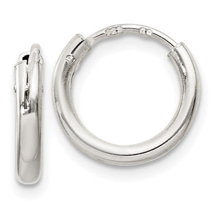 Sterling Silver Hoop Earrings (Style QE4362)