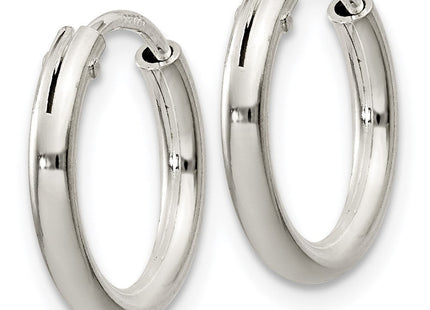 Sterling Silver Hoop Earrings (Style QE4363)