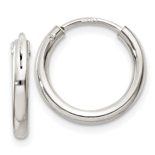 Sterling Silver Hoop Earrings (Style QE4363)