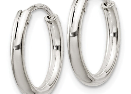 Sterling Silver Hoop Earrings (Style QE4364)