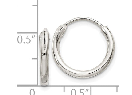 Sterling Silver Hoop Earrings (Style QE4364)