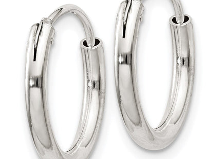 Sterling Silver Hoop Earrings (Style QE4365)