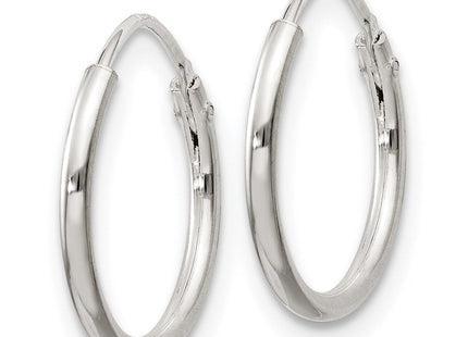 Sterling Silver Hoop Earrings (Style QE4366)