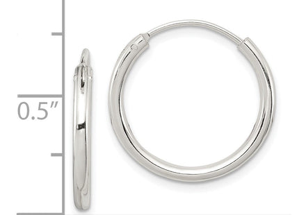Sterling Silver Hoop Earrings (Style QE4366)