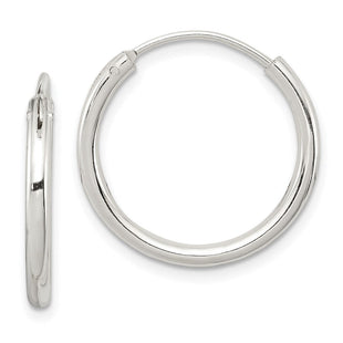 Sterling Silver Hoop Earrings (Style QE4366)